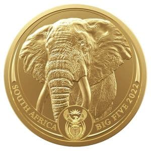 Imagen del producto1 oz Gold Elephant, Big Five Series, backdated