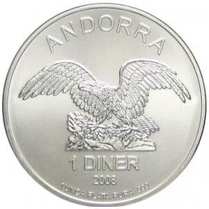 Imagen del producto1 oz Silbermünze Andorra Eagle