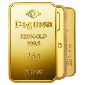 Imagen del producto2,5g Gold Bar, various LBMA manufacturers