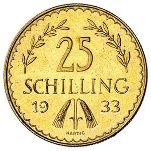 Imagen del producto25 Schilling Gold Coin Austria 1st Republic