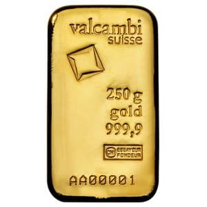 Imagen del producto250g Gold Bar Valcambi
