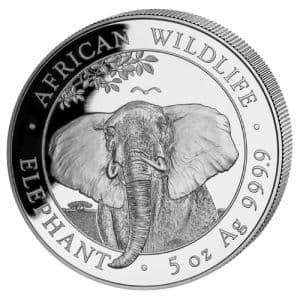 Imagen del producto5 oz Silbermünze Somalia Elefant 2021