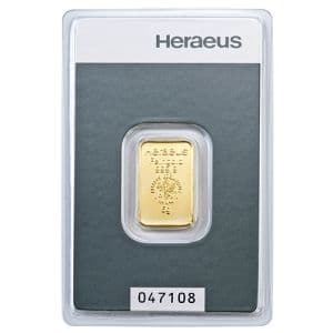 Imagen del producto5g Gold Bar Heraeus