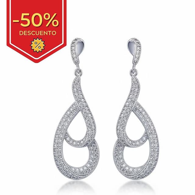 Imagen del productoPENDIENTES PLATA 925MM CIRCONITAS