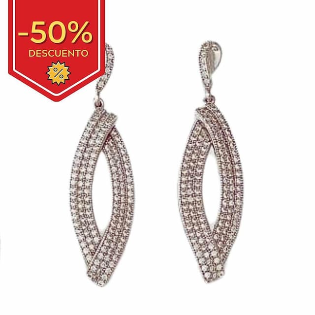 Imagen del productoPENDIENTES PLATA 925MM CIRCONITAS