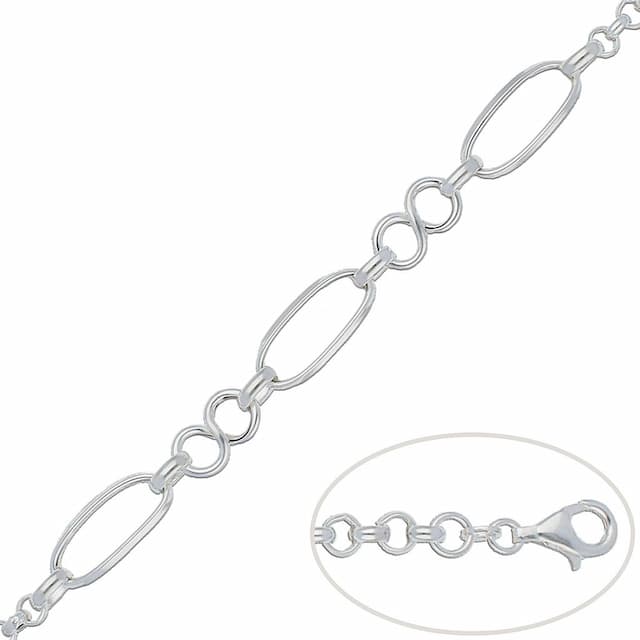 Imagen del productoPULSERA PLATA 925MM INFINITOS