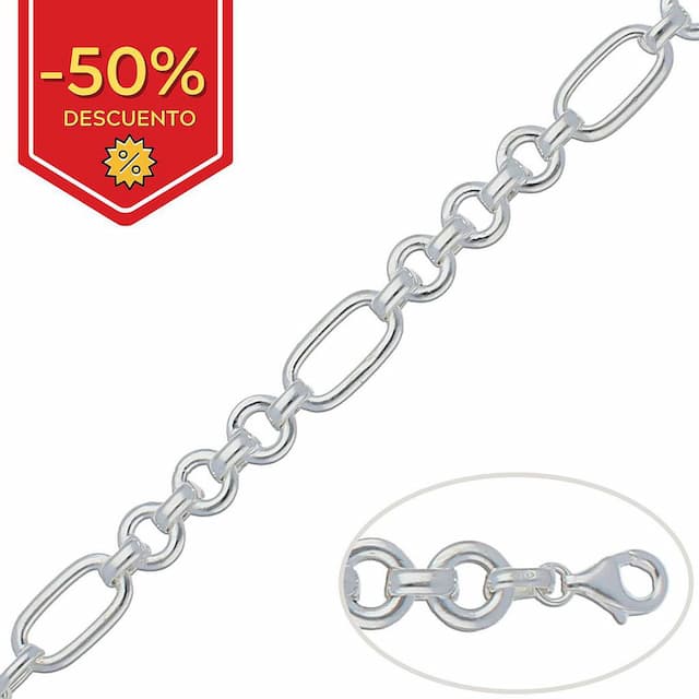 Imagen del producto**  AGOTADO TEMPORALMENTE ***  PULSERA PLATA 925MM ESLABONES