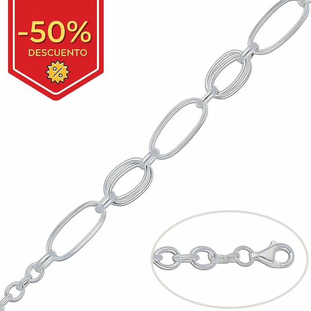 Imagen del productoPULSERA PLATA 925MM ESLABONES