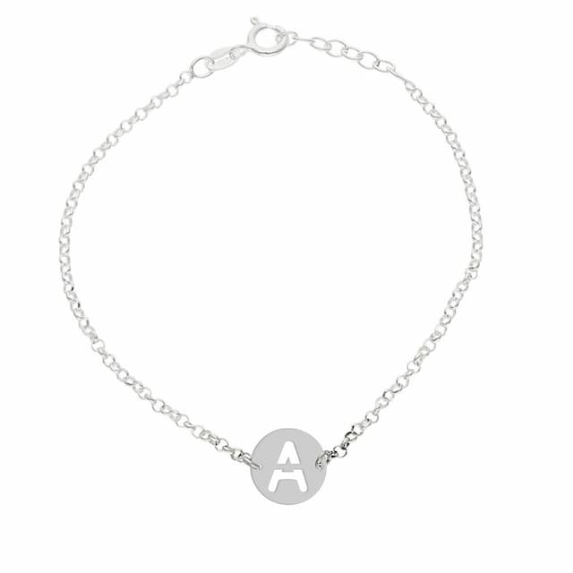 Imagen del productoPULSERA PLATA 925MM LETRA CALADA - 10MM