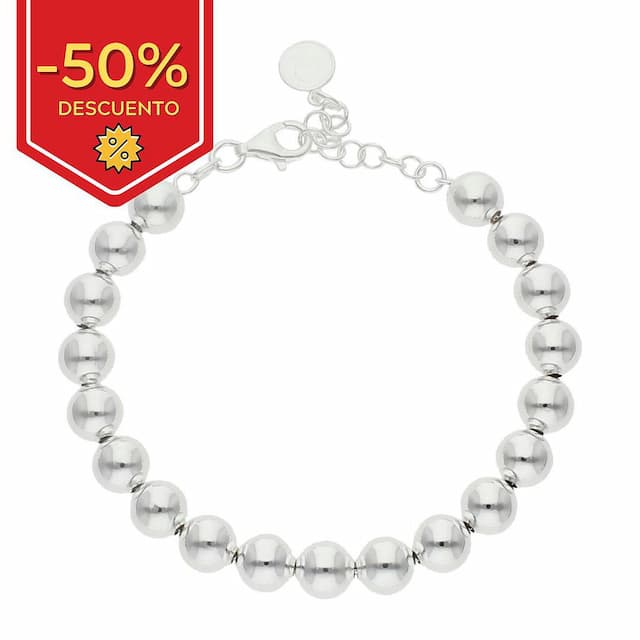 Imagen del productoPULSERA PLATA 925MM BOLAS - 8MM