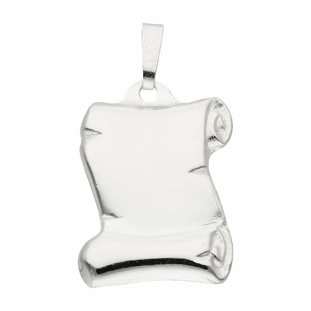 Imagen del productoPLACA PLATA 925MM PERGAMINO GRANDE