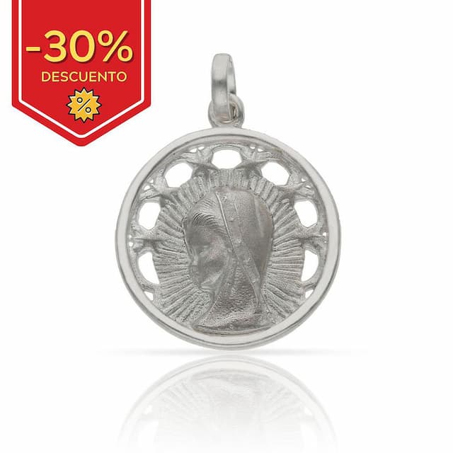 Imagen del productoMEDALLA PLATA 925MM VIRGEN NIÑA - 20MM