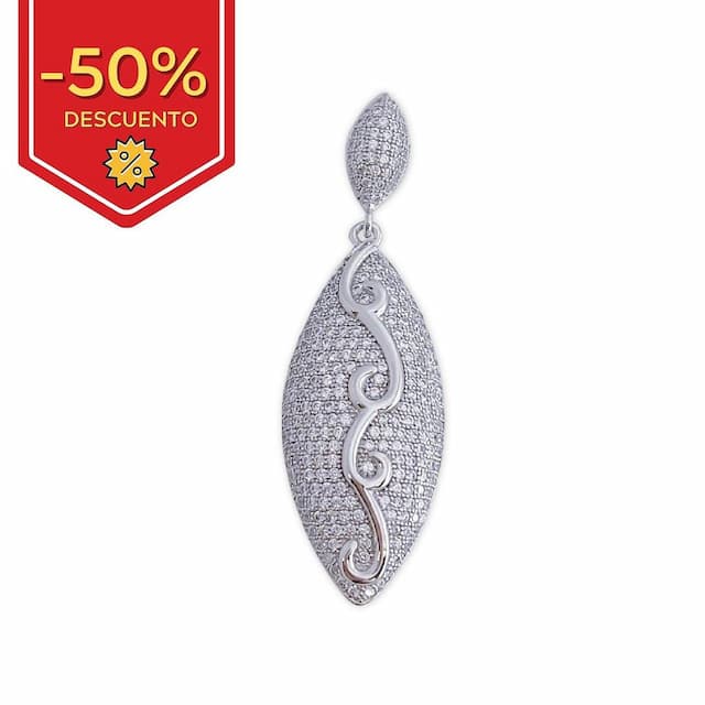 Imagen del productoCOLGANTE PLATA 925MM CIRCONITAS
