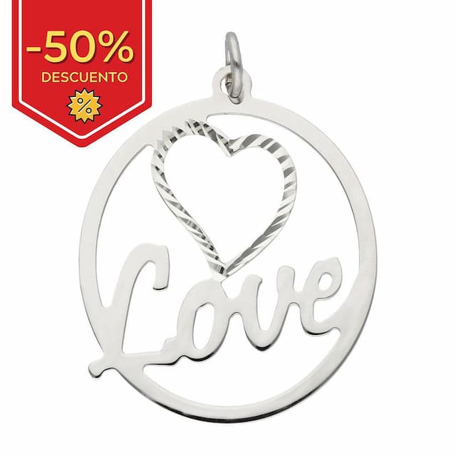 Imagen del productoCOLGANTE PLATA 925MM LOVE CORAZON